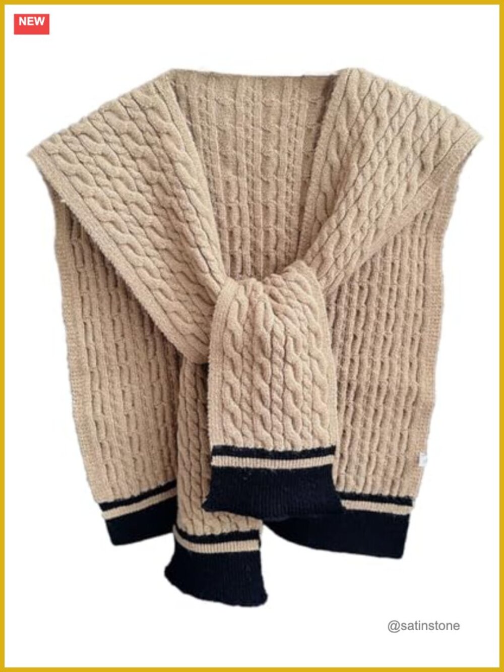 Womens Knit Sweater Shawl Wrap Pashmina Shoulder Cape Scarf Tie Up